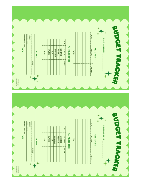 FREE PDF Budget Tracker