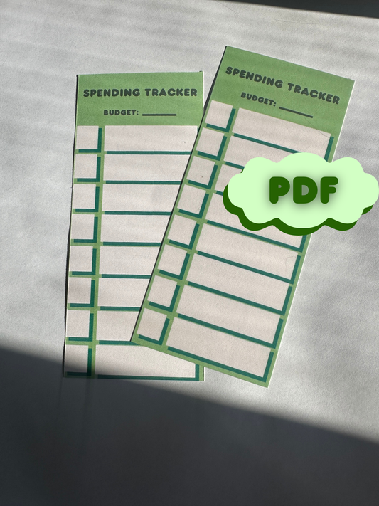 FREE A6 Spending Tracker