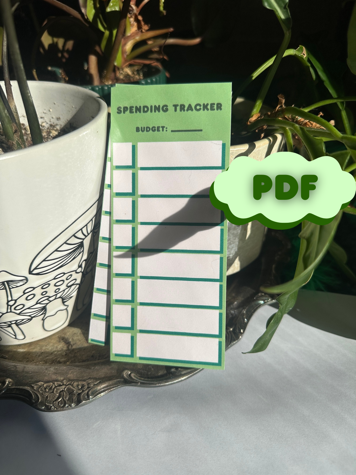 FREE A6 Spending Tracker