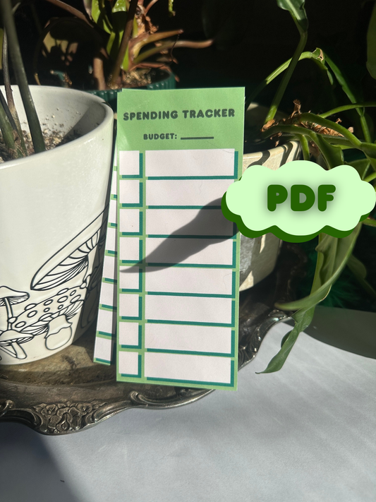 FREE A6 Spending Tracker
